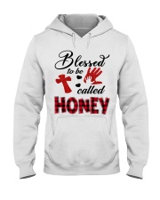 Blessed To Be Called Honey - Red Hooded Sweatshirt tile