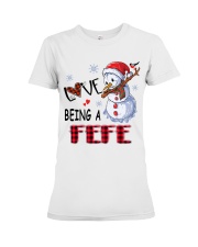 I Love Being A Fefe - Xmas Premium Fit Ladies Tee tile