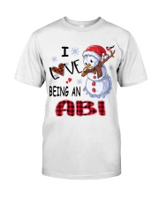 I Love Being An Abi - Xmas Classic T-Shirt front