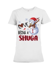 I Love Being A Shuga - Xmas Premium Fit Ladies Tee tile