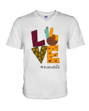 Love Nona Life - Tur Hand V-Neck T-Shirt tile