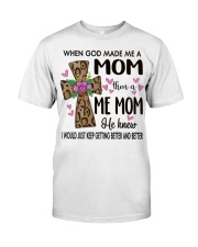 Mom Then A Me Mom - Cross Classic T-Shirt front
