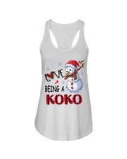 I Love Being A Koko - Xmas Ladies Flowy Tank tile