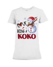 I Love Being A Koko - Xmas Premium Fit Ladies Tee tile