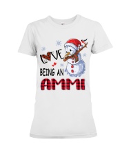 I Love Being An Ammi - Xmas Premium Fit Ladies Tee tile