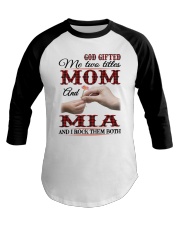 Mom And Mia I Rock Them Both Baseball Tee tile