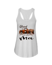Blessed To Be Called Ma - Autumn Ladies Flowy Tank tile