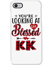 One Blessed Kk - Red Phone Case tile