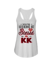 One Blessed Kk - Red Ladies Flowy Tank tile