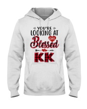 One Blessed Kk - Red Hooded Sweatshirt tile