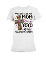Mom Then A Yoyo - Cross Premium Fit Ladies Tee tile
