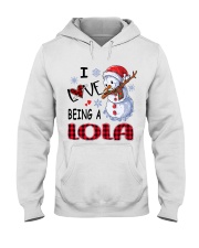 I Love Being A Lola - Xmas Hooded Sweatshirt tile