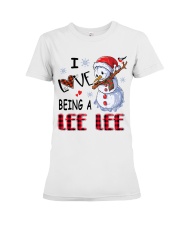 I Love Being A Lee Lee - Xmas Premium Fit Ladies Tee tile