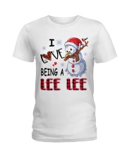 I Love Being A Lee Lee - Xmas Ladies T-Shirt tile
