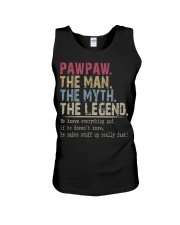 Pawpaw The Legend Knows Everything Unisex Tank tile