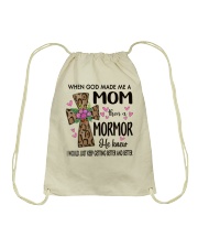 Mom Then A Mormor - Cross Drawstring Bag tile