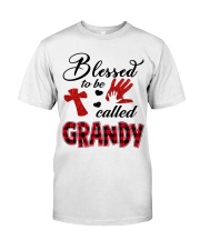 Blessed To Be Called Grandy - Red Classic T-Shirt front