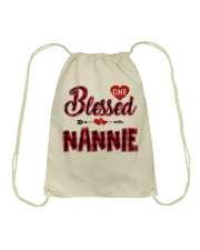 Blessed Nannie - Red Drawstring Bag tile