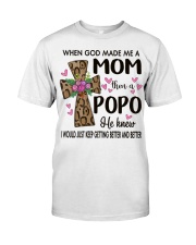 Mom Then A Popo - Cross Classic T-Shirt front