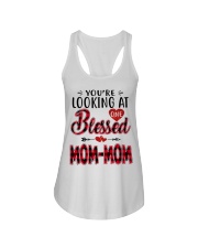One Blessed Mom-Mom - Red Ladies Flowy Tank tile