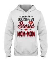 One Blessed Mom-Mom - Red Hooded Sweatshirt tile