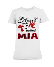 Blessed To Be Called Mia - Red Premium Fit Ladies Tee tile