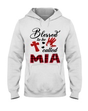 Blessed To Be Called Mia - Red Hooded Sweatshirt tile