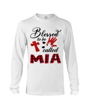 Blessed To Be Called Mia - Red Long Sleeve Tee tile