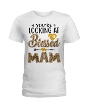 One Blessed Mam - Leo Ladies T-Shirt tile