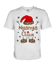 Nyanya Claus - Funny V-Neck T-Shirt tile