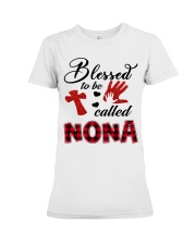 Blessed To Be Called Nona - Red Premium Fit Ladies Tee tile