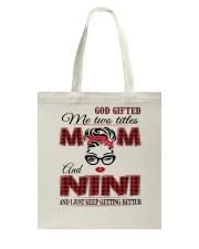 Mom And Nini - Red 2022 .Png Tote Bag tile