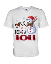I Love Being A Loli - Xmas V-Neck T-Shirt tile