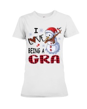 I Love Being A Gra - Xmas Premium Fit Ladies Tee tile