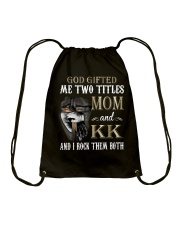 Mom And KK - Rock Them Both Cross Drawstring Bag tile