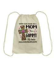 Mom Then A Gummy - Cross Drawstring Bag tile