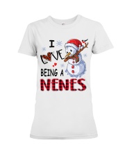 I Love Being A Nenes - Xmas Premium Fit Ladies Tee tile