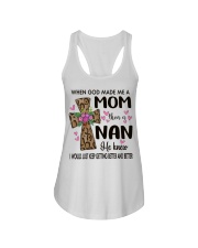 Mom Then A Nan - Cross Ladies Flowy Tank tile