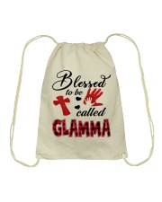 Blessed To Be Called Glamma - Red Drawstring Bag tile