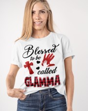 Blessed To Be Called Glamma - Red Classic T-Shirt apparel-classic-tshirt-lifestyle-front-100