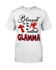 Blessed To Be Called Glamma - Red Classic T-Shirt front