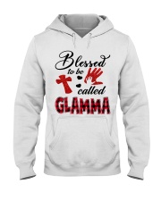 Blessed To Be Called Glamma - Red Hooded Sweatshirt tile