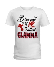 Blessed To Be Called Glamma - Red Ladies T-Shirt tile
