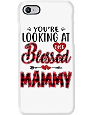 One Blessed Mammy - Red Phone Case tile