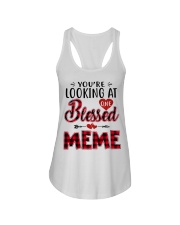 One Blessed Meme - Red Ladies Flowy Tank tile