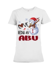 I Love Being An Abu - Xmas Premium Fit Ladies Tee tile
