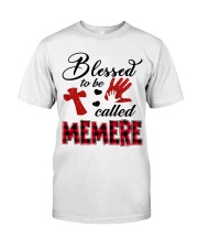 Blessed To Be Called Memere - Red Classic T-Shirt front
