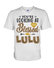 One Blessed Lulu - Leo V-Neck T-Shirt tile