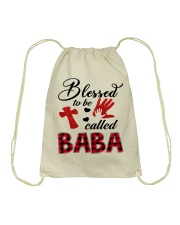Blessed To Be Called Baba - Red Drawstring Bag tile
