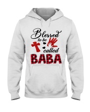 Blessed To Be Called Baba - Red Hooded Sweatshirt tile